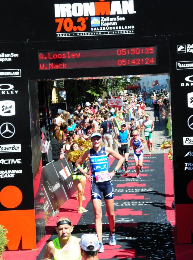 Finish Line - Half Ironman - Allison Loosley